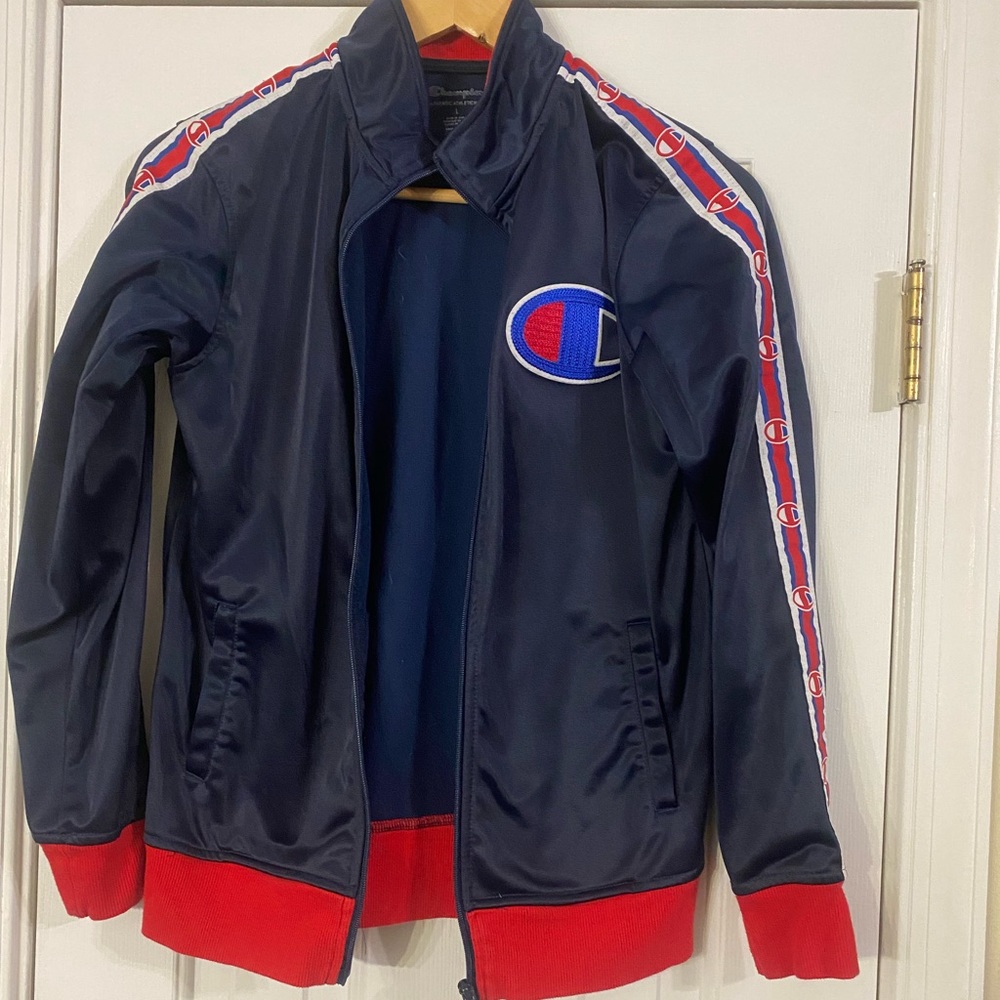 Champion boys zip up jacket boys large L
